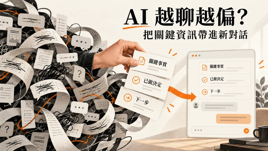 你的AI越聊越笨？專家揭7種「上下文腐爛」徵兆：何時該開新對話，高效激發AI內容？
