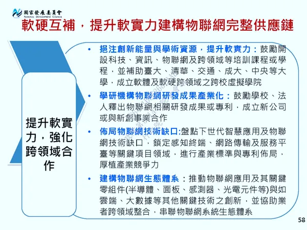 「亞洲・矽谷」軟硬互補，提昇軟實力建構物聯網完整供應鏈