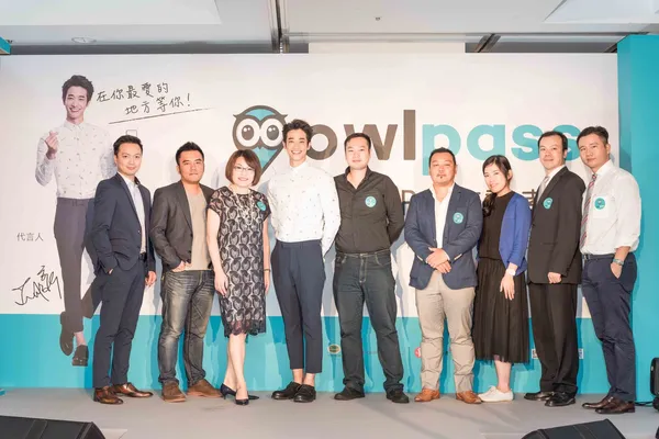 owlpass記者會貴賓(左起) 東森信息科技總經理王辭笙、東森整合行銷O2O事業部營運長廖恩德、總